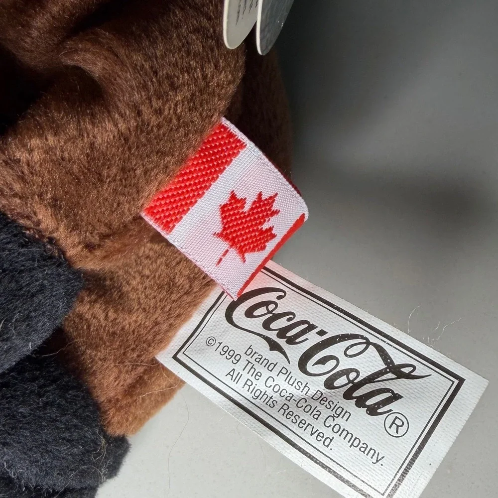 Vintage 1999 Coca-Cola‎ International Bean Bag Plush Gourmand Moose Canada 0233